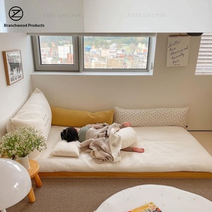 White Oak Tatami <strong>Floor</strong> <strong>Bed</strong> Headboardless Low Platform <strong>Bed</strong> Japanese Minimalist Solid Wood <strong>Bed</strong> <strong>Frame</strong> for Kids Bedroom - Product Image 3