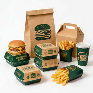 กล่อ<span class=keywords><strong>ง</strong></span>กระดาษพิมพ์ลายสำหรับใส่ไก่ทอด เบอร์เกอร์ <span class=keywords><strong>ปลา</strong></span>ทอด เฟรนช์ฟรายส์ อาหารข้า<span class=keywords><strong>ง</strong></span>ทา<span class=keywords><strong>ง</strong></span> บรรจุภัณฑ์อาหารจานด่วน - Product Image 3