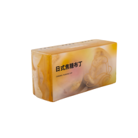 Boîte d'emballage alimentaire pliable jetable avec logo personnalisé imprimé en offset, PET de qualité alimentaire, épaisseur 0,3 mm, emballage transparent pour desserts