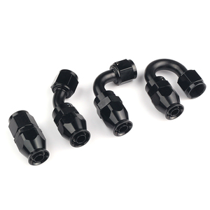 AN6 AN8 AN10 lurus 45 90 120 180 derajat selang dapat digunakan kembali ujung adaptor <span class=keywords><strong>Fitting</strong></span> untuk putar PTFE selang garis bahan bakar minyak <span class=keywords><strong>Fitting</strong></span> ujung - Product Image 5