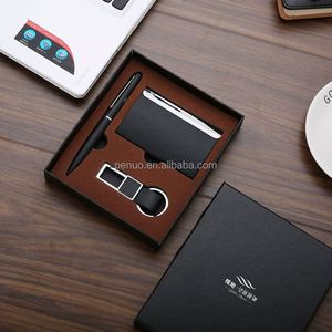 Set de Regalo Promocional 3 en 1: Tarjetero + Llavero + Bolígrafo, Regalo para el Día del Padre, Set de Regalo para Hombre, Set de Regalo con Logotipo Personalizado para Hombre - Product Image 6