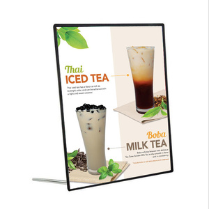 A1 boîte à lumière en verre mince à faible puissance, cadre en alliage d'aluminium, publicité Led restaurant Menu panneau cinéma - Product Image 6