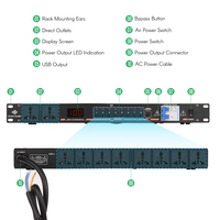 Contrôleur de séquence d'alimentation audio GAX-DB03 10 canaux avec temporisation pour amplificateur système de sonorisation PA