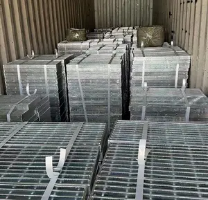 Satılık paslanmaz çelik drenaj rögar kapağı çelik ıztings ağır ızgara siper kapağı 25x5 galvanizli çelik ızgara plakası