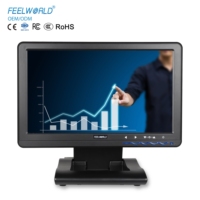 Monitor de Pantalla Táctil Resistiva Industrial IPS de 10.1 Pulgadas FEELWORLD DP101T, OEM ODM, Directo de Fábrica, Logotipo Personalizado, Alimentado por USB, Nuevo