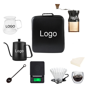Set de Café Portátil con Tetera de Cuello de Cisne, Molinillo Manual y Báscula de Precisión, Kit de Café de Viaje Todo en Uno - Product Image 2
