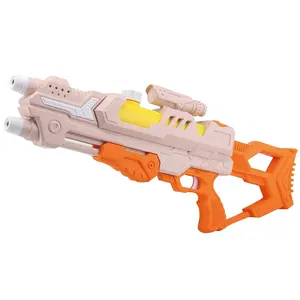 Jinying Hot Selling Plastic Double Muzzle Water Gun Toy With 600ml Water Capacity Beach Shooting Game Toys For Kids
