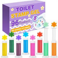 Gel nettoyant WC désodorisant parfumé aux fleurs, nettoyant naturel pour cuvettes de toilettes en seringue