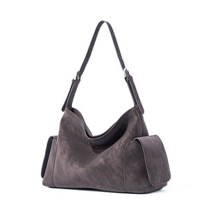 Sac fourre-tout tendance OEM ODM en daim de haute qualité, sac à bandoulière sous le bras grande capacité, style décontracté pour femme - Product Image 2