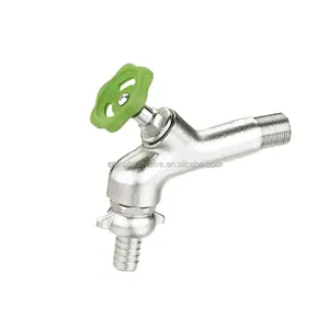 Casted Plated Brass FAUCETS Plastic Handle Long Neck BIBCOCK