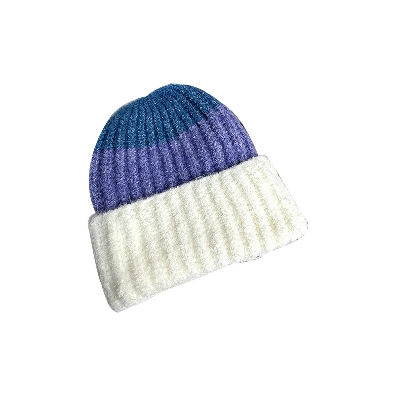 Großhandel Fabrik hochwertige warme gehäkelte Strickmütze Mohair manschettierte Winter Beanie Hüte für draußen