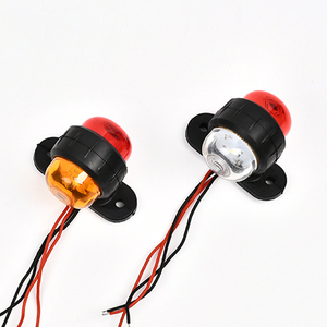 2PCS Feux de position latéraux à <span class=keywords><strong>LED</strong></span> 12v 24v Feux de gabarit avant et arrière pour camion Feux de gabarit pour remorque, van et <span class=keywords><strong>caravane</strong></span> - Product Image 3