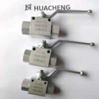 Vanne à boisseau sphérique 2 voies en acier au carbone haute pression BSP, nouvelle, 500 bars, pour coupure de flux d'huile, vannes hydrauliques KHB-G