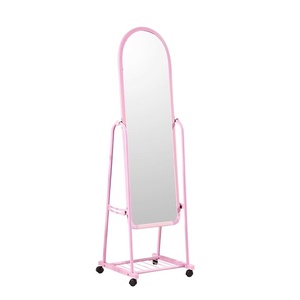 <span class=keywords><strong>Maison</strong></span> Boudoir Chambre à coucher Chambre à coucher Habillage en PVC Taille réelle Hauteur debout Plancher en plastique Miroir sur pied avec roulettes - Product Image 5