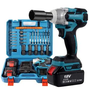 1/2 İnç 520NM Fırçasız Akülü Darbeli Anahtar Elektrikli El Aletleri <span class=keywords><strong>18V</strong></span> Aküyle Uyumlu Anahtar Takım Çantası Seti - Product Image 4