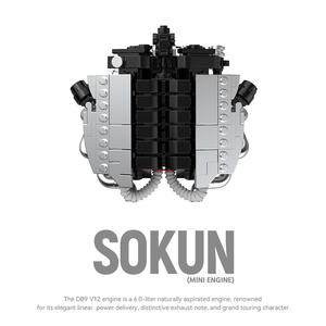 POWER BUILD PB8869 B/<span class=keywords><strong>C</strong></span>/D/E V10 V12 S50 G63 MINI Modellino di Motore Sportivo da Collezione, Kit di Costruzione per Auto Sportive - Product Image 6