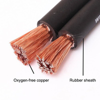 2/0 1/0 AWG 25mm 35mm² 50mm 70mm 95mm² 12 AWG Massives Gummi-Isoliertes Flexibles Kupfer-Stromkabel Schweißkabel Elektrische Leitungen