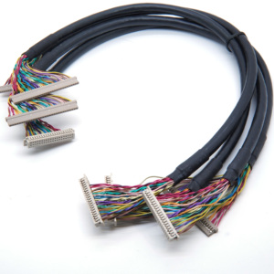 Kabel Ekstensi LVDS Dupont Kecil 31Pin OEM Pabrik, Pitch 1.0mm DF9-31P ke Pitch 2.0mm untuk Peralatan Uji Layar Tertanam - Product Image 5
