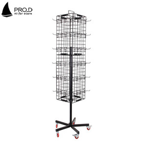 <span class=keywords><strong>ชั้น</strong></span>วางพวงกุญแจแบบหมุนได้สี่ด้านทำจากโลหะสีดำสำหรับจัดแสดง - Product Image 2