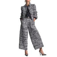 Nouvelle chemise élégante à manches longues pour femme, style européen et américain, en velours à carreaux, version classique, infroissable, collection 2026