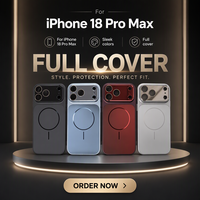 Étui de téléphone magnétique puissant avec grand viseur brillant de qualité supérieure, protection complète de l'appareil photo, anti-rayures pour iPhone 18 Pro Max