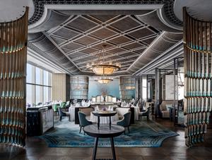 Hotel appartamento lobby in legno moderno light luxury beach <span class=keywords><strong>cafe</strong></span> 5 stelle ristorante in marmo tavoli e sedie - Product Image 4