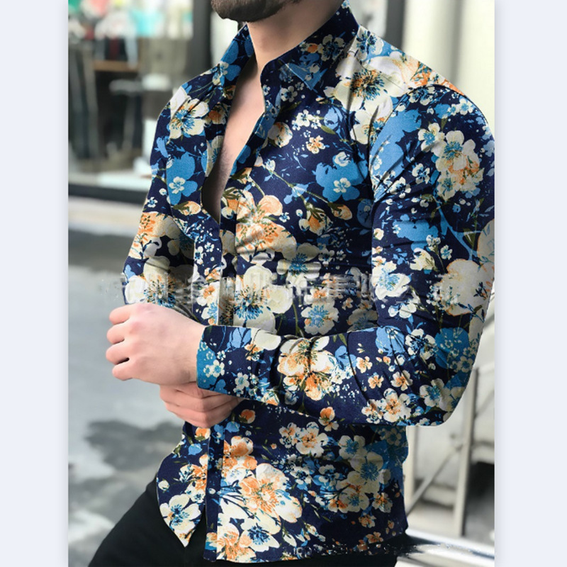 Customizable Men's Long Sleeve Hawaiian Shirt For Casual Wear Oem Customizable Men's Long Sleeve Hawaiian Shirt For Casual Wear Oem