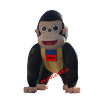 Grande girafe gonflable faite sur commande pour annoncer, arche gonflable géante de girafe pour le parc d'attractions
