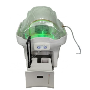 KISEN Évier de lavage de cheveux mobile et portable, style spa japonais, sans plomberie, avec réservoirs d'eau intégrés - Product Image 1