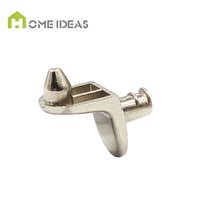 Clips de support d'étagère en alliage de zinc et acier inoxydable nickelé, connecteurs de meuble à vis, marque Jinhe JH-78