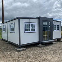 Maison conteneur pliable et extensible, bâtiment modulaire portable pour camping, bureau, secours d'urgence, logement