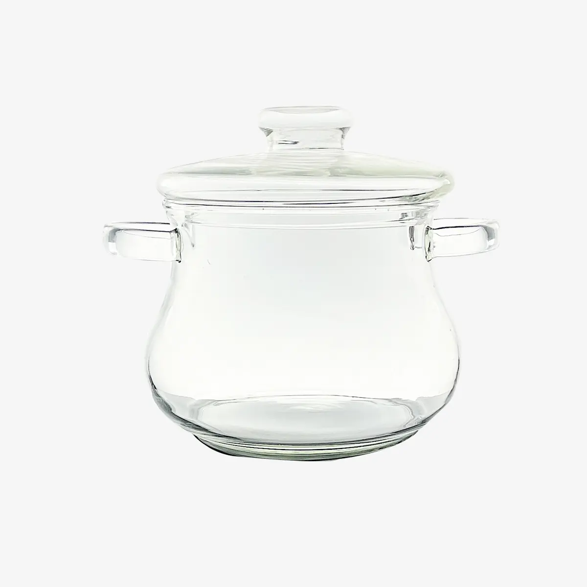 Hersteller 2500ml Transparent Klar Hitze beständig Hoch Boro silikat glas Ustensiles de Cuisine Kochgeschirr Glas deckel auf Herd