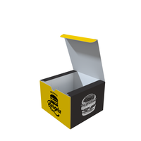 Boîtes à hamburger jetables personnalisées biodégradables de qualité alimentaire avec emballage pour frites