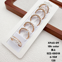 Bijoux XUPING, mode, plaqué or 18 carats, perle, cuivre, bagues pour femmes