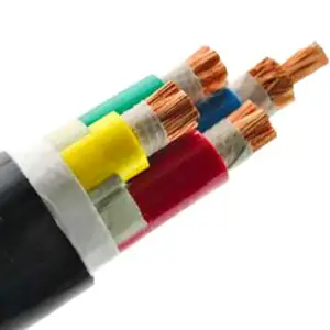 NYRY/YVZ2V 4x95 mm2 0.6/1 kV PVC isolé, câbles à noyau unique avec fil conducteur en cuivre, câble d'alimentation blindé