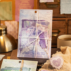 Paquete de 100 Hojas de Papel para Manualidades con Formas Especiales, Estilo Vintage, para Decoración de Fondo, Papel Base para DIY - Product Image 1