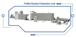 Puffed Snacks Making Machine Core Filling Snacks Machinery Automatic Puffed Snacks Equipment