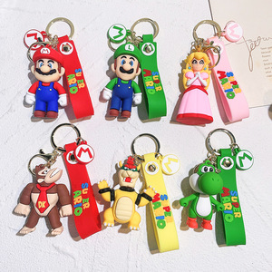 Wholesale Super Marios Cartoon Series Keychains Cute Bag Pendants Car Key Chains