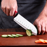 30cm Filetmes Roestvrij Staal Santoku Koksmes Restaurant Slagerij Vis Vlees Snijden Plastic Handvat Lange Lemmet