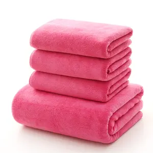 RTS Factory wholesale custom microfiber bath towel set soft absorbent beauty hand face towel car wash large size bath towel