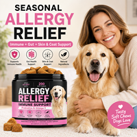 Complément alimentaire pour animaux de compagnie en gros : Friandises à mâcher molles pour chiens contre les allergies, avec colostrum et quercétine pour le soutien des sensibilités saisonnières (OEM)