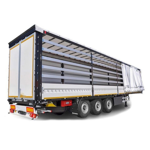 Semi-<span class=keywords><strong>remorque</strong></span> à rideaux latéraux de 60 tonnes, 3 <span class=keywords><strong>essieux</strong></span>, châssis en acier avec bâches en PVC imperméables - Product Image 2