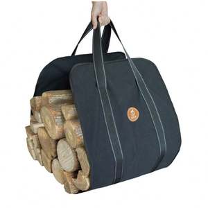 Muestra Gratuita de Bolsa de Transporte de Leña de Lona Impermeable de Gran Capacidad con Asa, Bolsa de Transporte para Leña de Chimenea - Product Image 3