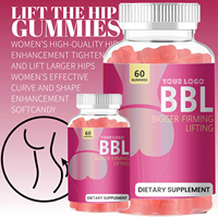 Gummies OEM pour femmes BBL : Vitamines pour l'amélioration et le raffermissement des fesses et des hanches, effet liftant, pour l'augmentation des fesses et des seins