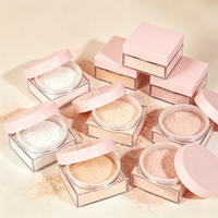 Make Your Logo Poudre de maquillage pour le visage Vegan Oil Control Matte Pink Waterproof Private Label Translucent Makeup Loose Setting Powder