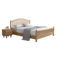 Hochwertige JY-B090 Full Size Massivholz Bett rahmen Kopfteil King Queen Size Plattform Bett Lamellen stütze Einfache Montage Lagerung