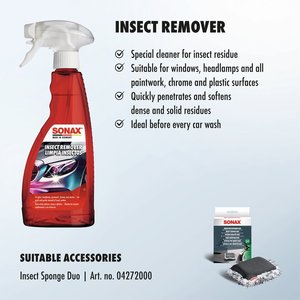 สเปรย์กำจัดแมลงคุณภาพสูง 500 มล. ละลายคราบแมลงออกจากกระจกหน้ารถและกระจังหน้าได้อย่างรวดเร็ว - Product Image 2