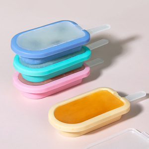 Molde de silicona reutilizable sin BPA para hacer helados y paletas congeladas, logotipo personalizable - Product Image 4