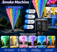Machine à fumée colorée super puissante 300W avec télécommande, en métal, à jet vertical, pour révélation du sexe, scène, mariage, baby shower - Stock USA