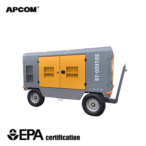 Compresseur d'air diesel stationnaire monté sur châssis 990-1660cfm 22-40bar pour usines industrielles permanentes - Product Image 2